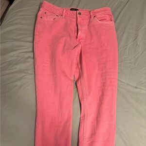 Abercrombie & Fitch Pink High-Rise Jeans